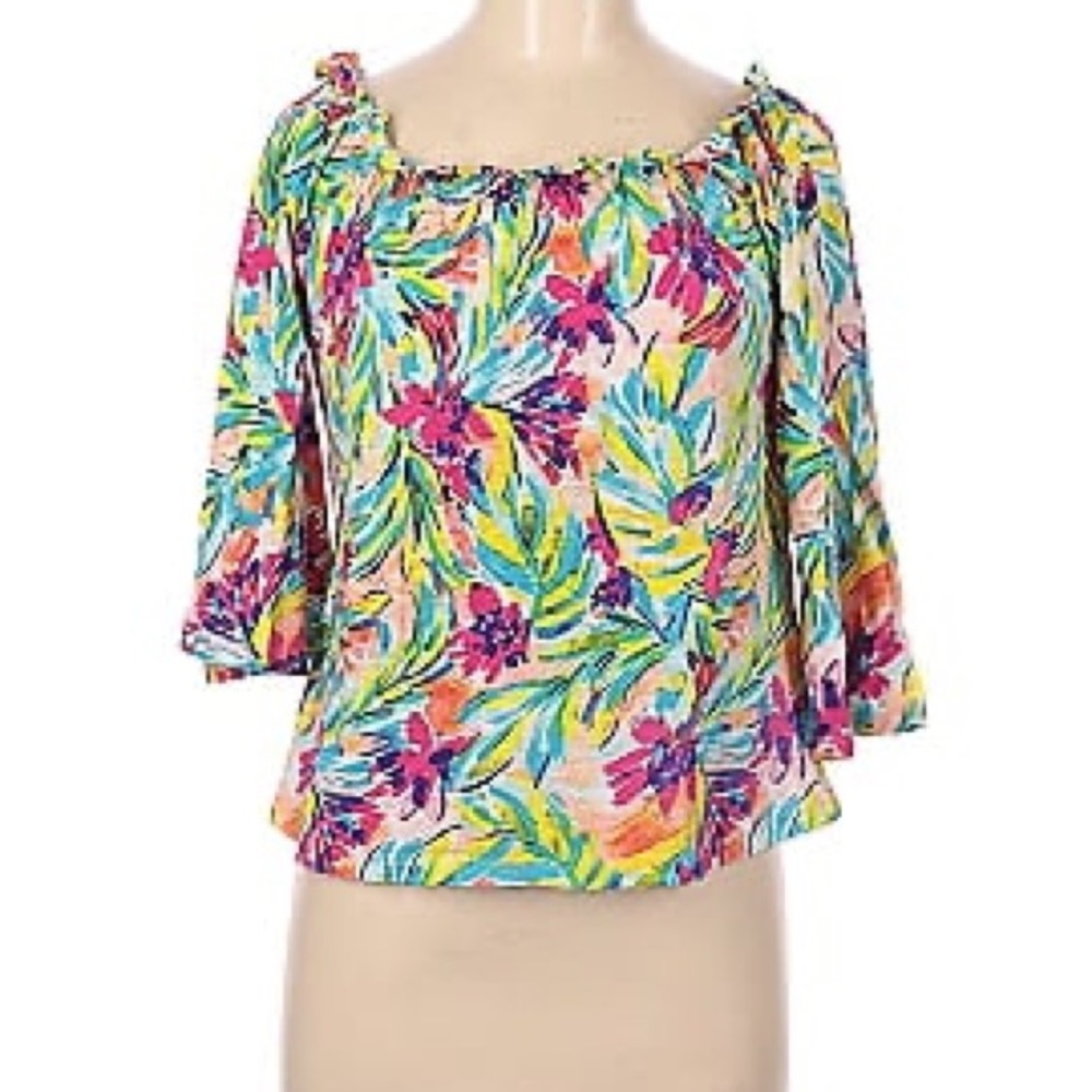 Lilly Pulitzer Floral Off-Shoulder Women's Top